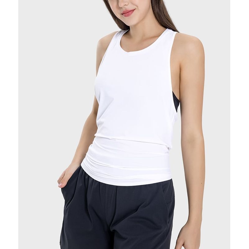 RURUTOTO - Polera Musculosa Deportiva Sin Manga Mujer Negro