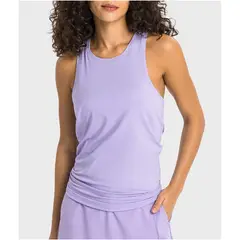 RURUTOTO - Camiseta de tirantes mujer con espalda abierta Negro