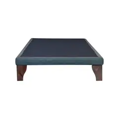 BLOCCARE - Base De Cama 1 Plaza Box 8 cm largo 190 cm con patas de madera 19.5 cm.