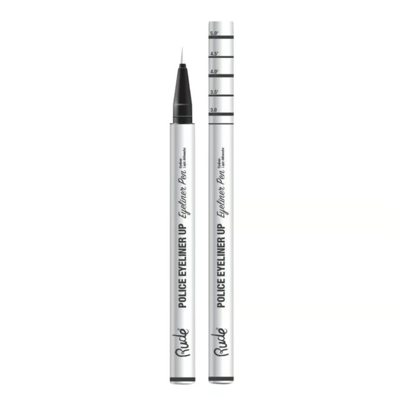 RUDE COSMETICS - Delineador Líquido Ojos Blanco Police Eyeliner Top Dog -Rude