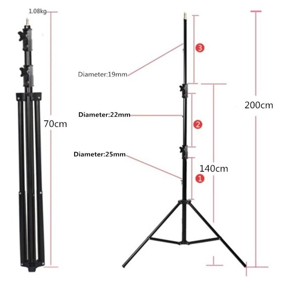 GODOX - ATRIL STAND PARA ESTUDIO FOTOGRÁFICO GODOX SN304