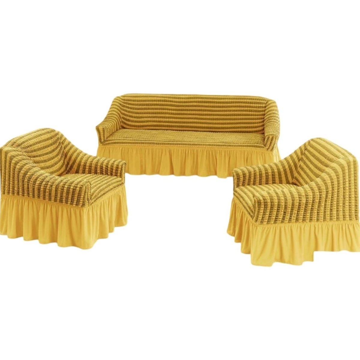 GENERICO - JUEGO DE FUNDAS TURKAS TEXTURIZADAS 3+1+1 D61