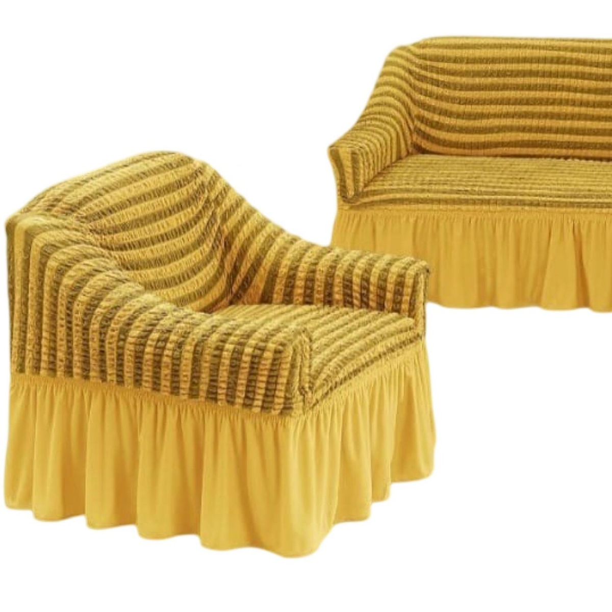 GENERICO - JUEGO DE FUNDAS TURKAS TEXTURIZADAS 3+1+1 D61