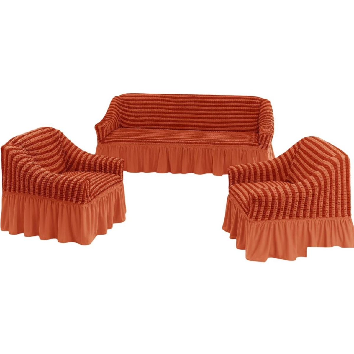 GENERICO - JUEGO DE FUNDAS TURKAS TEXTURIZADAS 3+1+1 D63