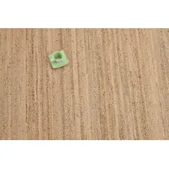 GENERICO - Alfombra de Yute Durries Trenzado Nudo Doble y Dobladillo Bajada 60x180 cm