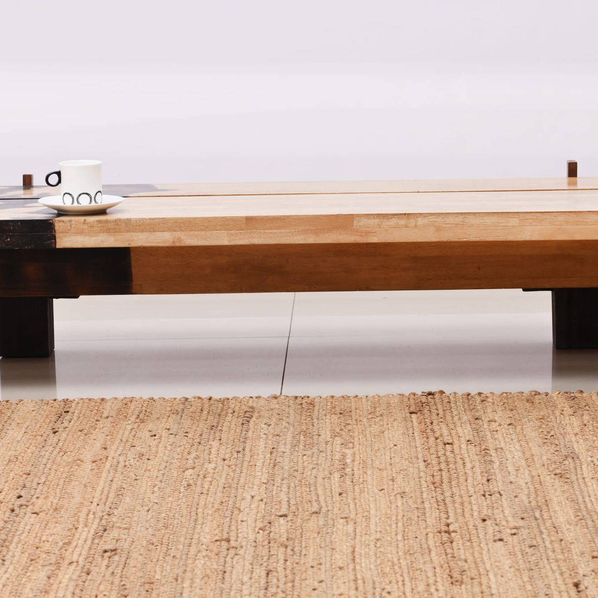 DECOGHAR - Alfombra Yute Durries Trenzado Nudo Doble Mediana 150x240 cm