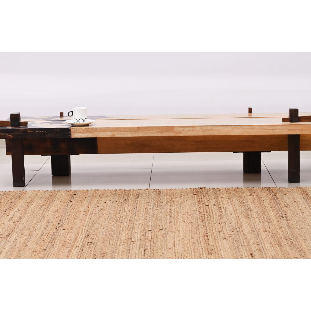 DECOGHAR - Alfombra Yute Durries Trenzado Nudo Doble Mediana 150x240 cm