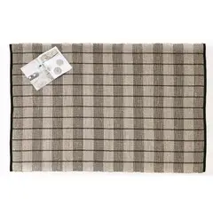 DECOGHAR - Alfombra Yute Seagrass Cubos Negro Mediana 150x210 cm