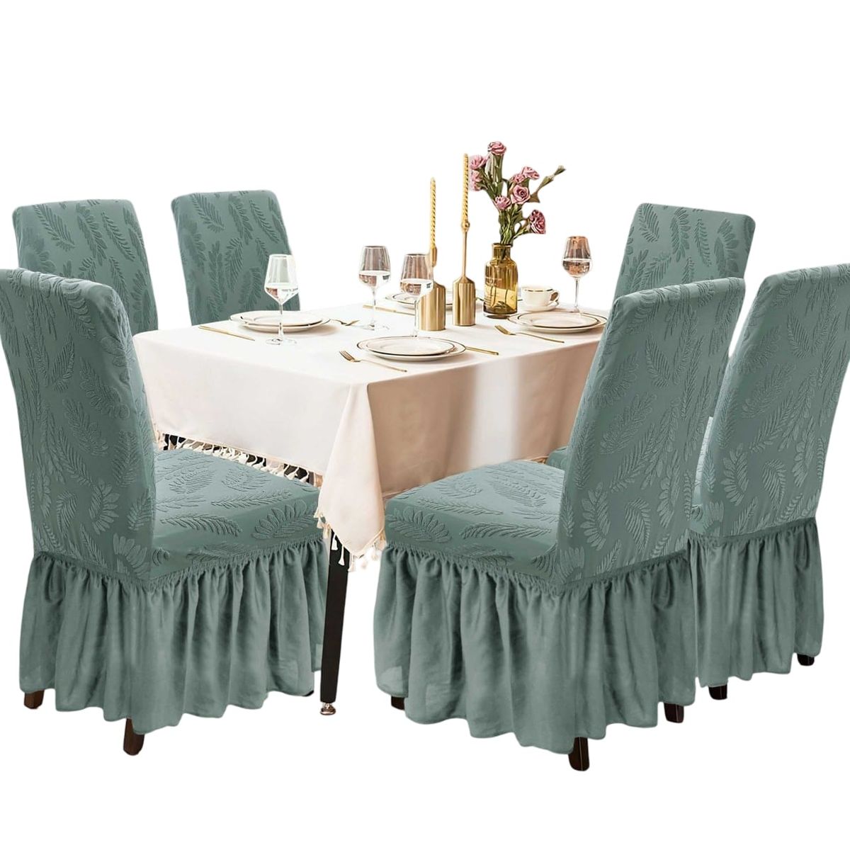 GENERICO - Fundas Sillas Turcas Diseñadas - Pack 6 D7