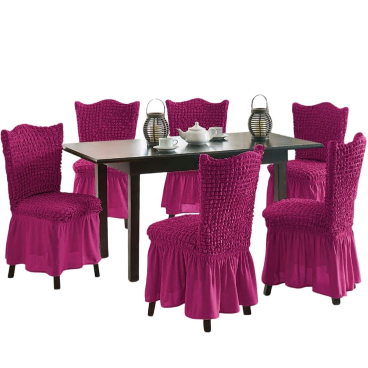 GENERICO - Fundas Sillas Turcas - Pack de 6 Unds T9