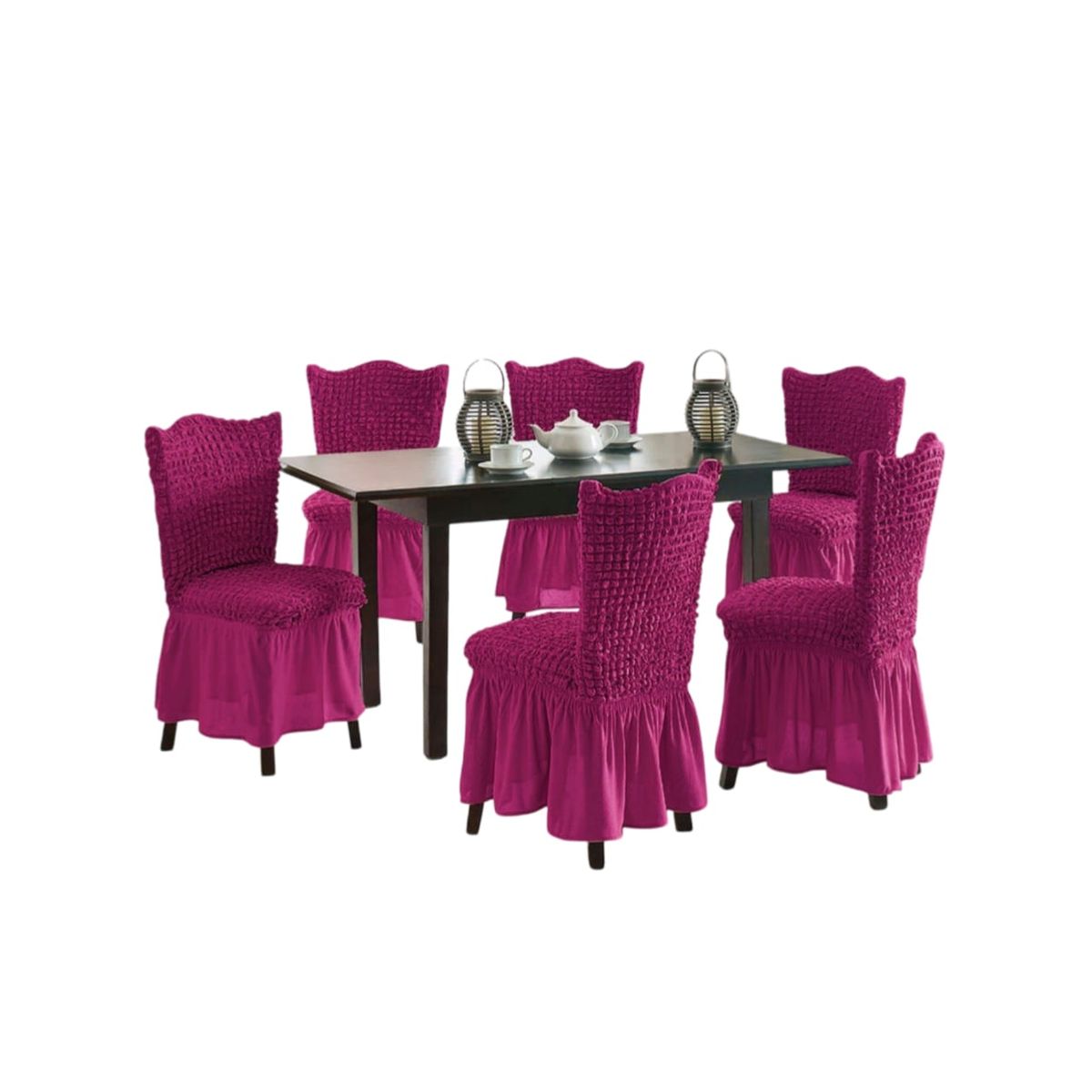 GENERICO - Fundas Sillas Turcas - Pack de 6 Unds T9