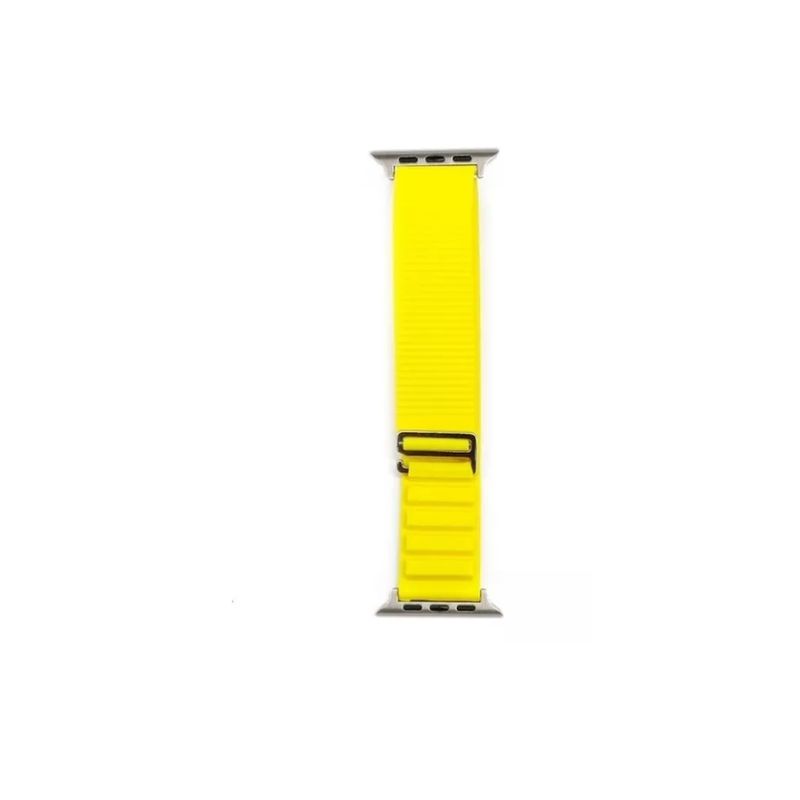 GENERICO - Correa De Silicona Para Iwatch Ultra Series 8 7 6 Se- 384041mm-AMARILL