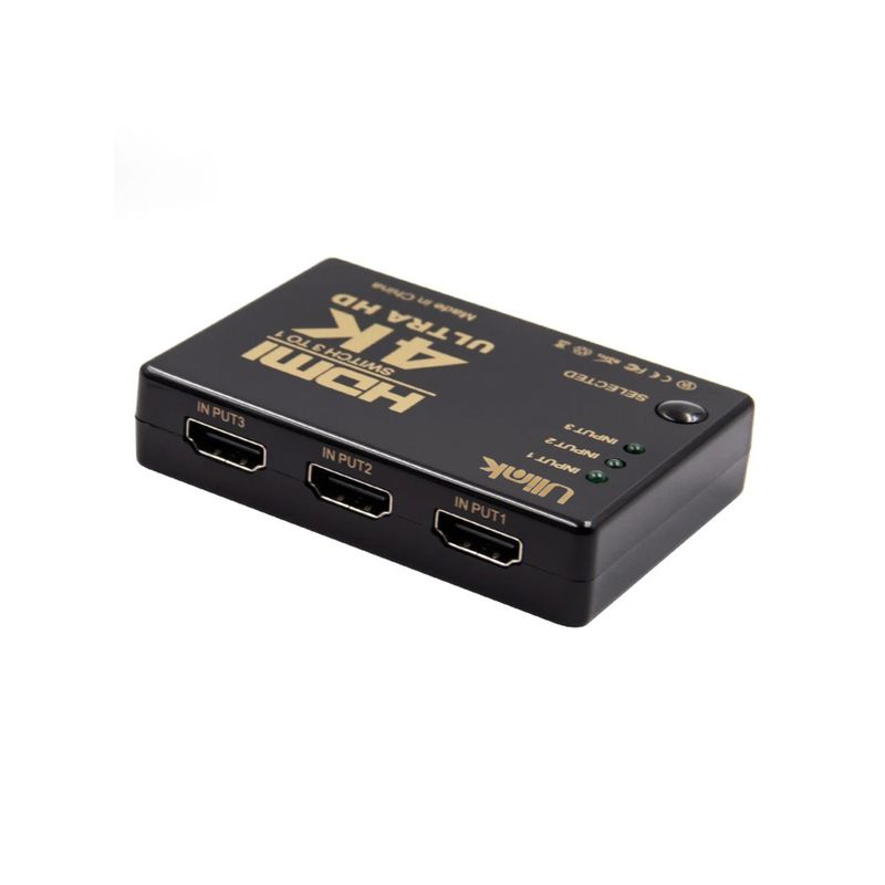 ULINK - Switch de video HDMI 4K de 3 puertos UL-VS4K3