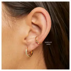 BOAZ JOYAS - ARGOLLAS URBAN BAÑADAS EN ORO