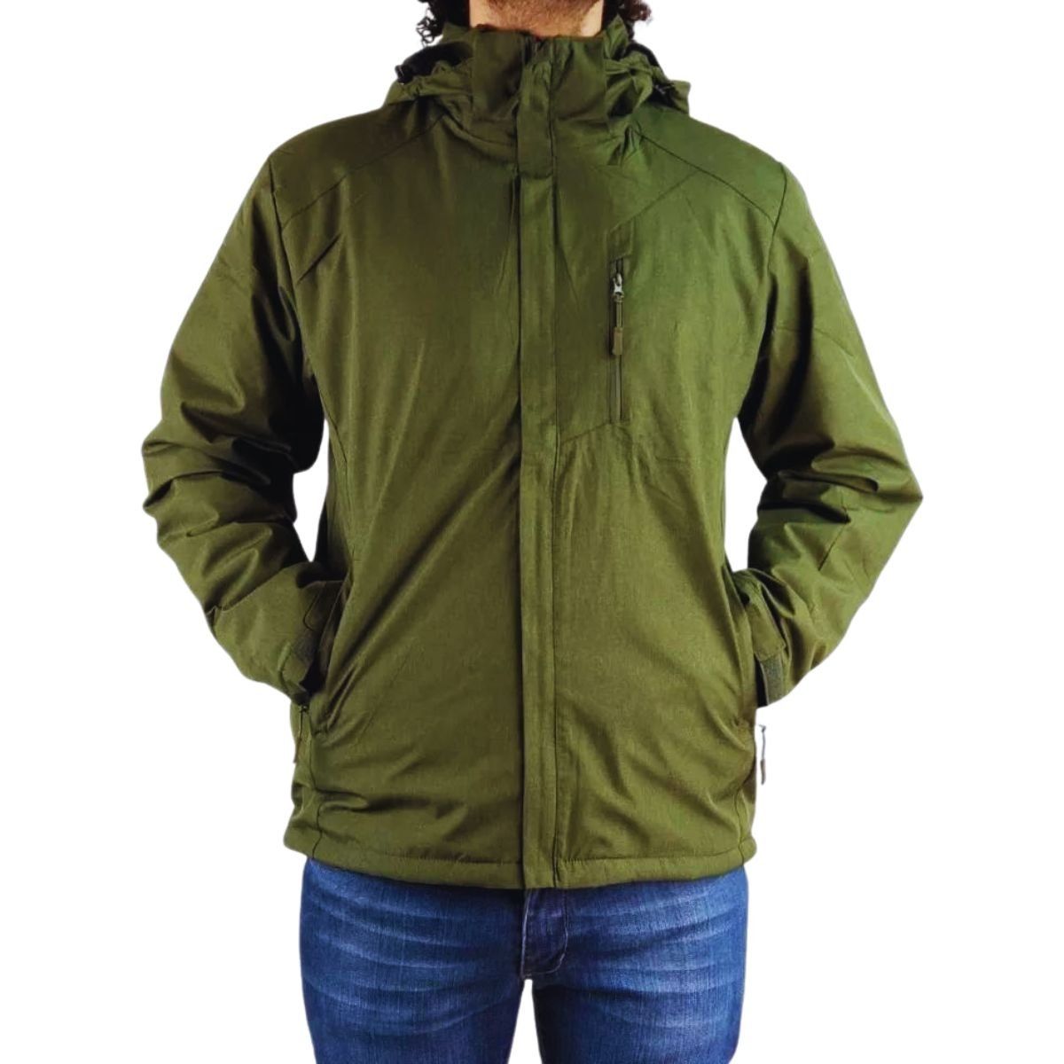 LIKE SHOP - Chaqueta Hombre Parka Invierno Forro Interior Piel Premium H302