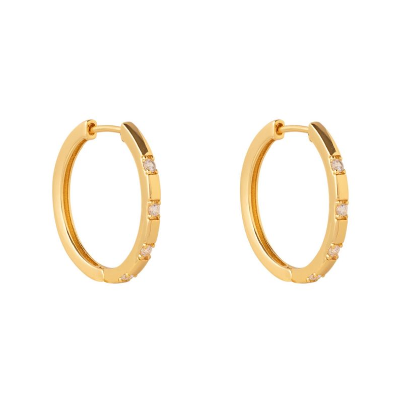 BOAZ JOYAS - ARGOLLAS VAL BAÑADAS EN ORO
