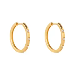 BOAZ JOYAS - ARGOLLAS VAL BAÑADAS EN ORO
