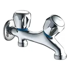 TAUMM - Llave Lavadora Lavadero Jardín Simultanea 2 Salida 3/4