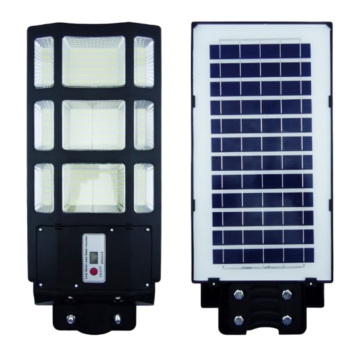 OEM - FOCO PARA POSTE SOLAR 200W CON 9 PLACAS 396 LED CON CONTROL.