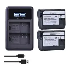 GENERICO - 2 BATERÍA EN-EL15 + CARGADOR DOBLE MH-25 ALTERNATIVO NIKON