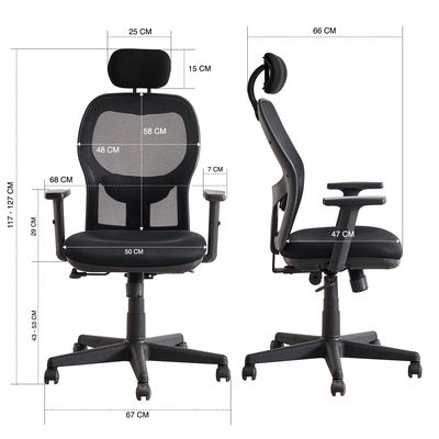 Imagen 2 del producto Silla de Oficina Ergonométrica Design Ergo Full - Negro