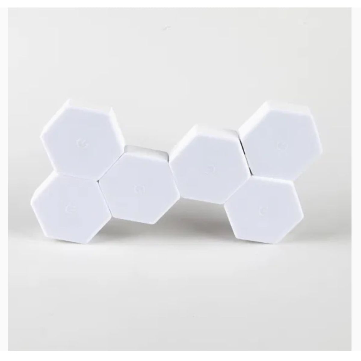 GENERICO - 6 Luces Led Hexagonales Control Remoto Luz de Noche