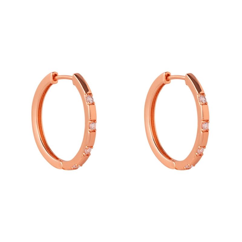 BOAZ JOYAS - ARGOLLAS VAL BAÑADAS EN ORO ROSADO