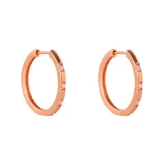 BOAZ JOYAS - ARGOLLAS VAL BAÑADAS EN ORO ROSADO