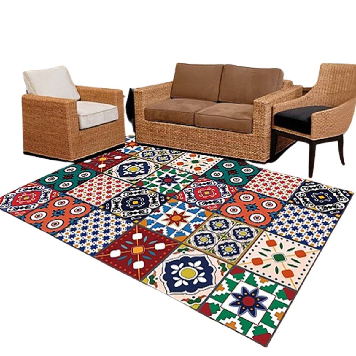 BOHEMIK - Alfombra Monica Diseño Modernos Mosaico 160 X 230 cm