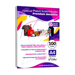 CURSOR - Pack 500hj Papel Sublimación Secado Rápido 110g A4