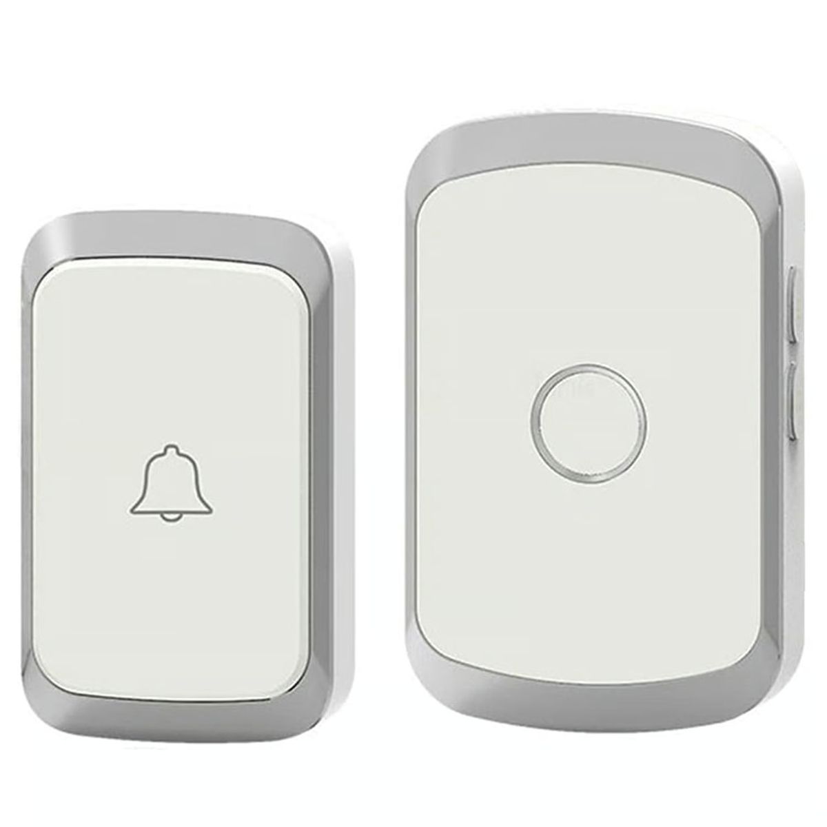 GENERICO - Timbre Inalámbrico Blanco Portátil Exterior Puerta Portero