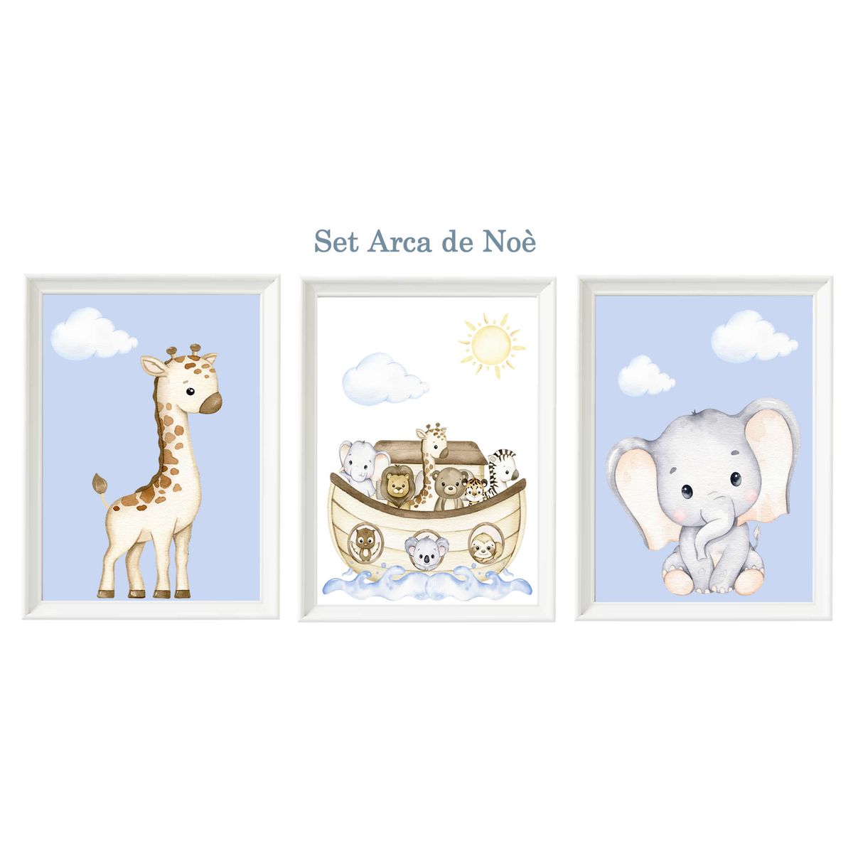 DECORACION CREATIVA - Set Cuadro Infantil niño - Arca Noé