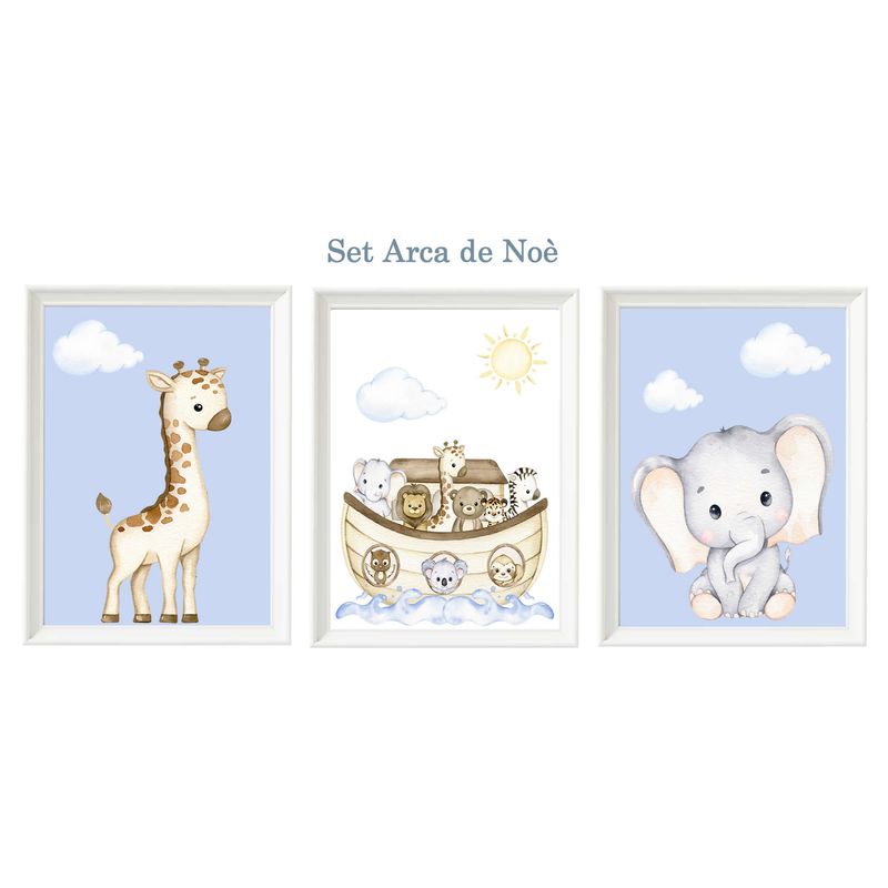 DECORACION CREATIVA - Set Cuadro Infantil niño - Arca Noé