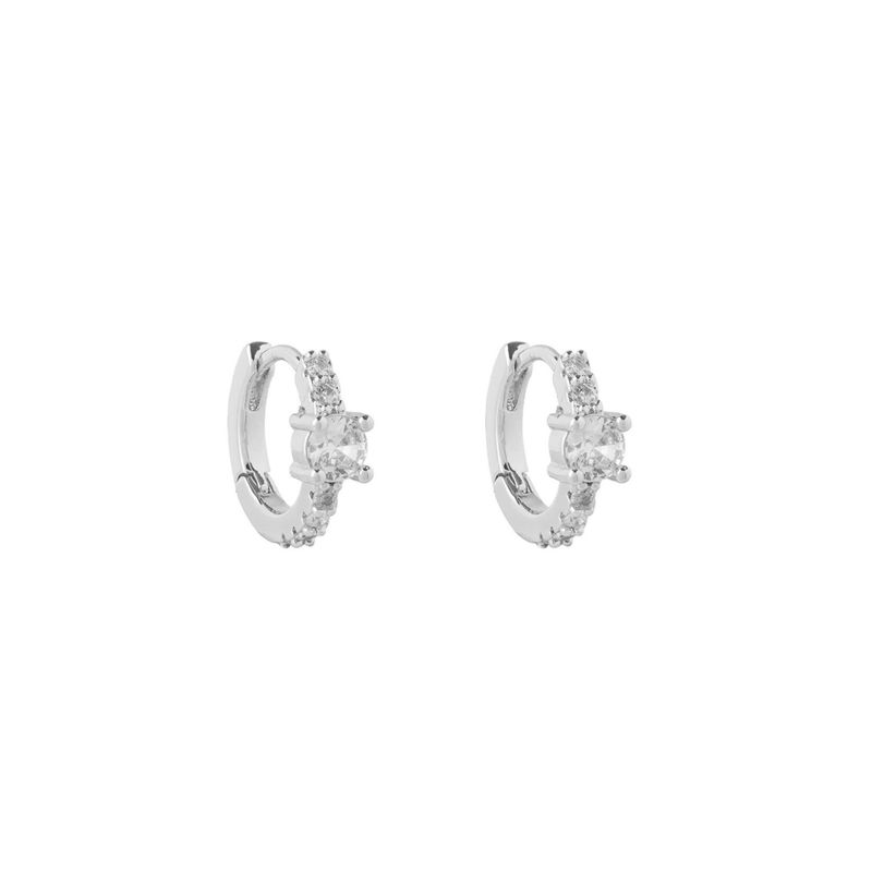 BOAZ JOYAS - ARGOLLAS VINA BAÑADAS EN ORO BLANCO