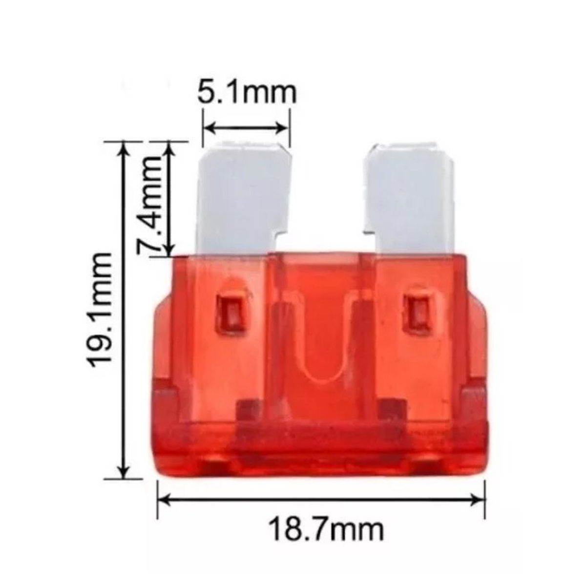 GENERICO - Set 10 Mini Y Grande Fusibles Surtidos Para Auto