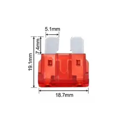 GENERICO - Set 10 Mini Y Grande Fusibles Surtidos Para Auto