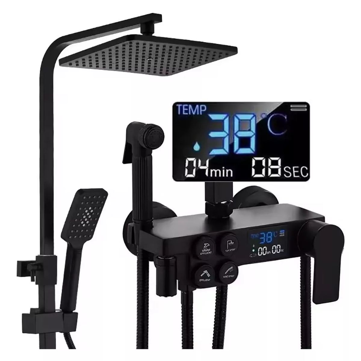 KUANGYE - Columna De Ducha Para Baño 4 Funciones
