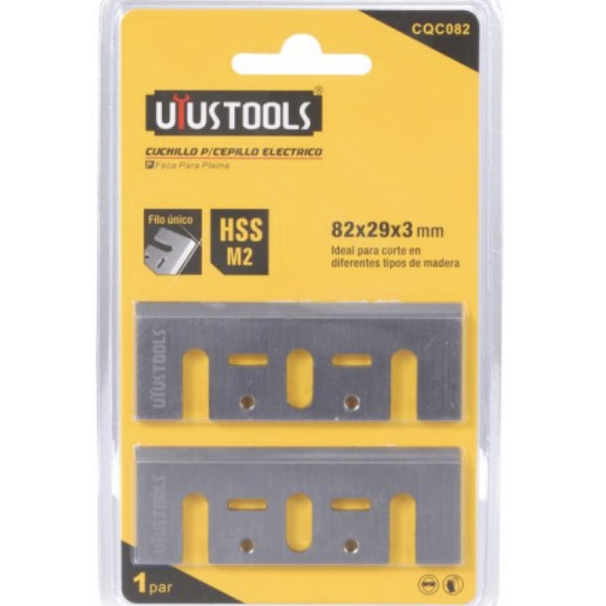 GENERICO - REPUESTO CUCHILLO PARA CEPILLO ELECTRICO 82X29X3MM UYUSTOOLS