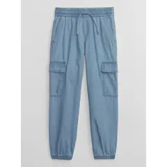 GAP - Jogger Niña Cargo Celeste