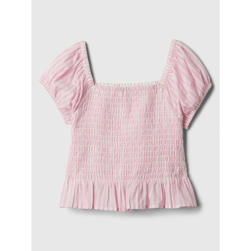 GAP - Blusa Niña Panal de Aveja Rosada GAP