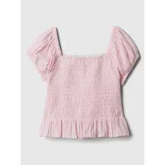 GAP - Blusa Niña Panal de Aveja Rosada
