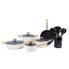 SIMPLIT - Pack Batería Savannah 9 Pz+Set 12 Utensilios Negro