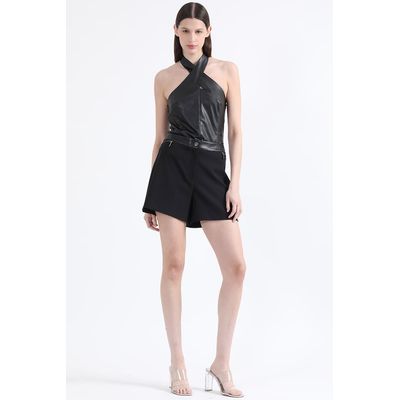 Imagen 2 del producto Top Halter Cruzado, Negro