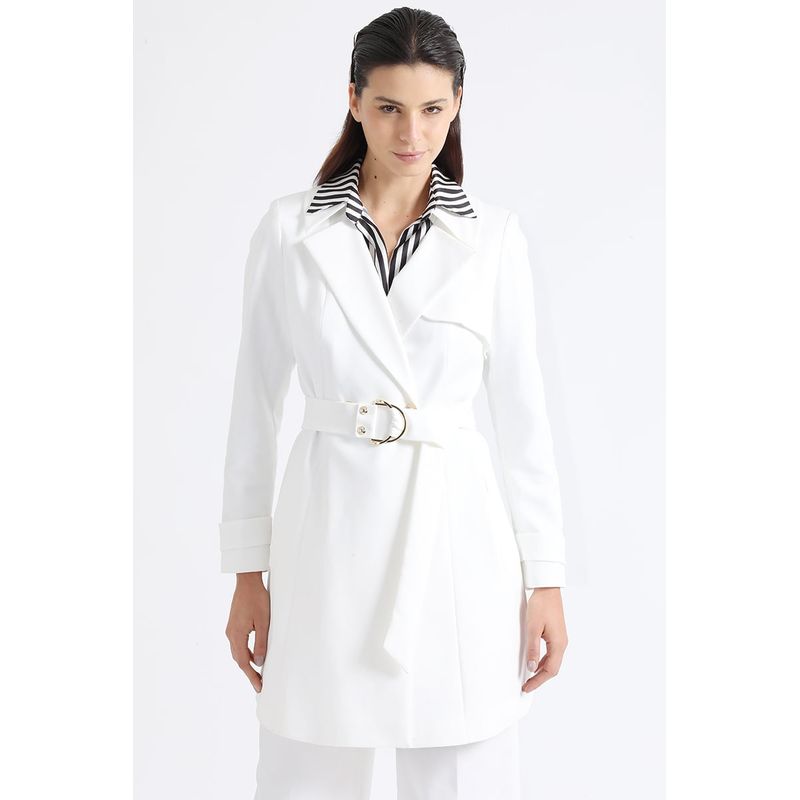 LIOLA - Trench Con Cinturon, Crudo Liola.