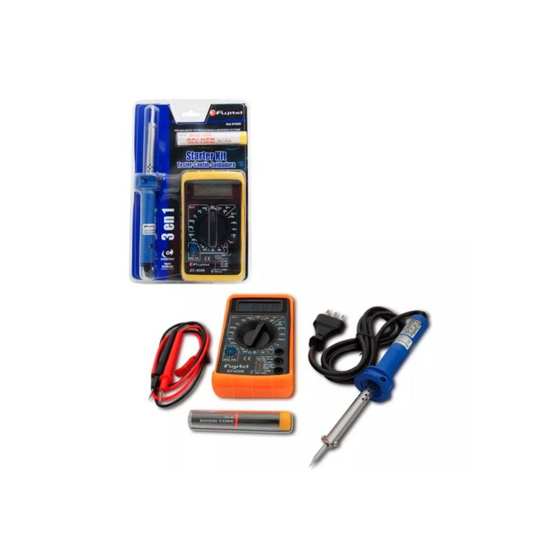 FUJITEL - Kit Multitester Digital Cautin Electrico Fujitel Fx FUJITEL