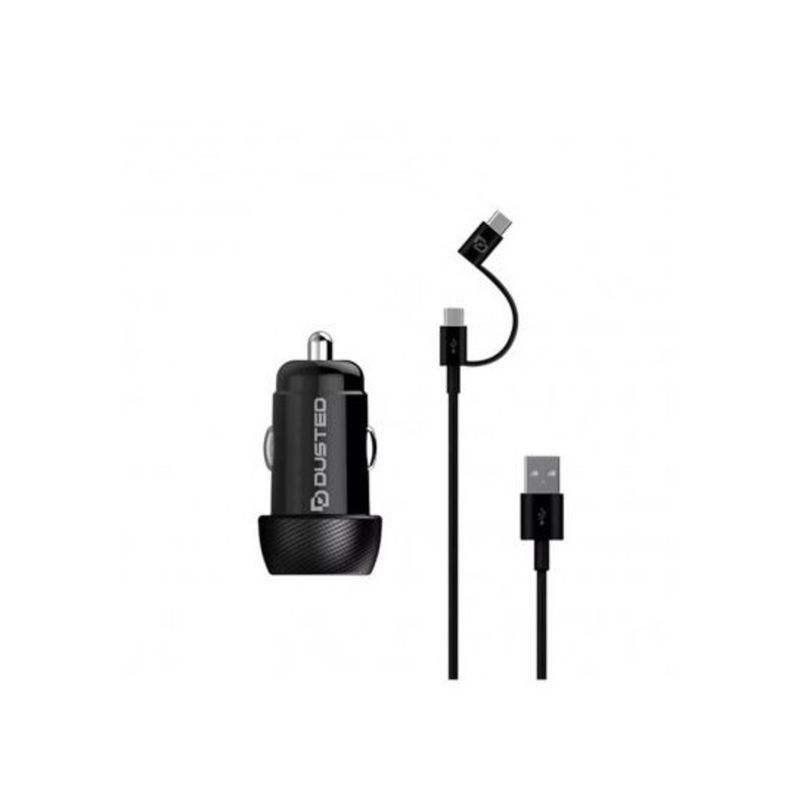 DUSTED - Cargador de Auto Carga Rapida de 20W con cable 2 en 1Dusted DUSTED