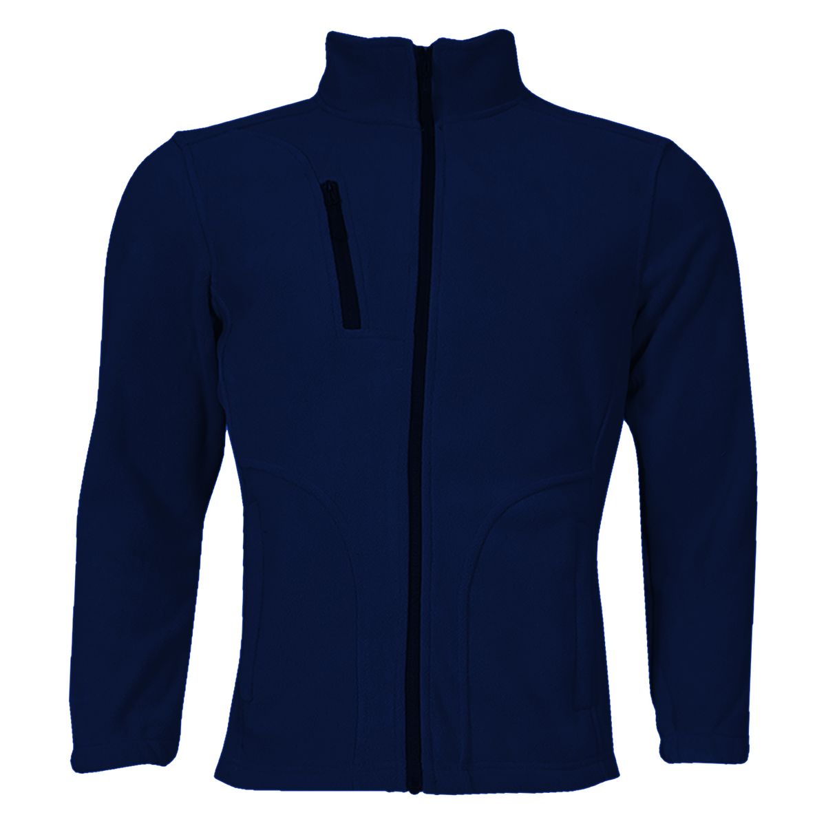 ANDESLAND OUTDOOR APPAREL - Polerón Polar Comfy Chilla Azul Oscuro Hombre
