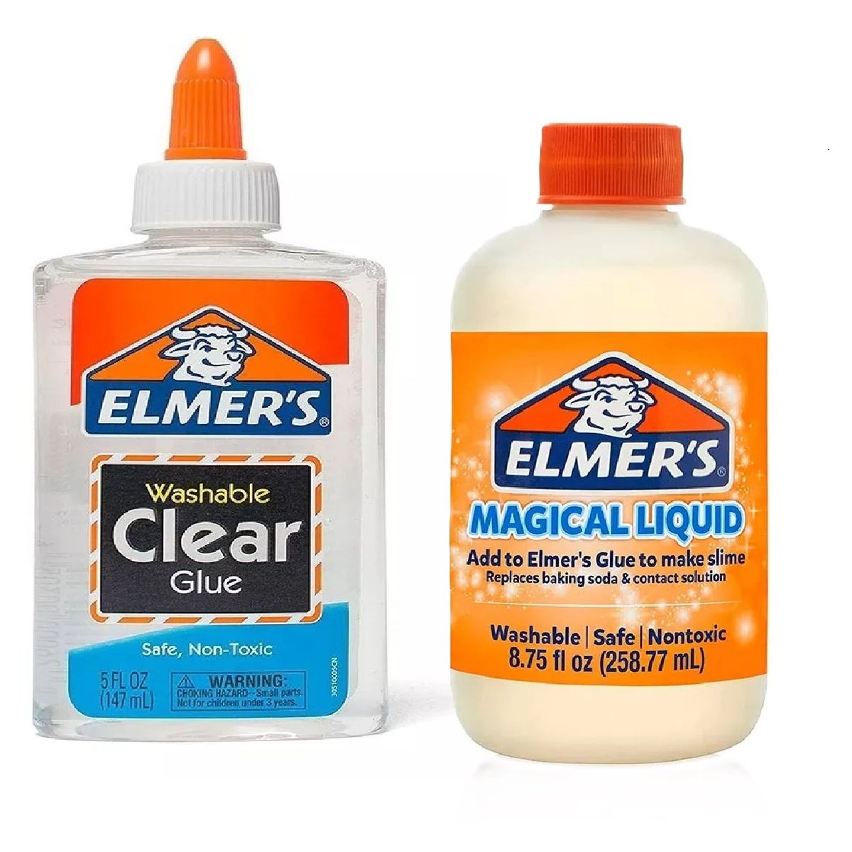ELMERS - Pegamento Transparente 147ml + Activador Slime 258ml Elmers