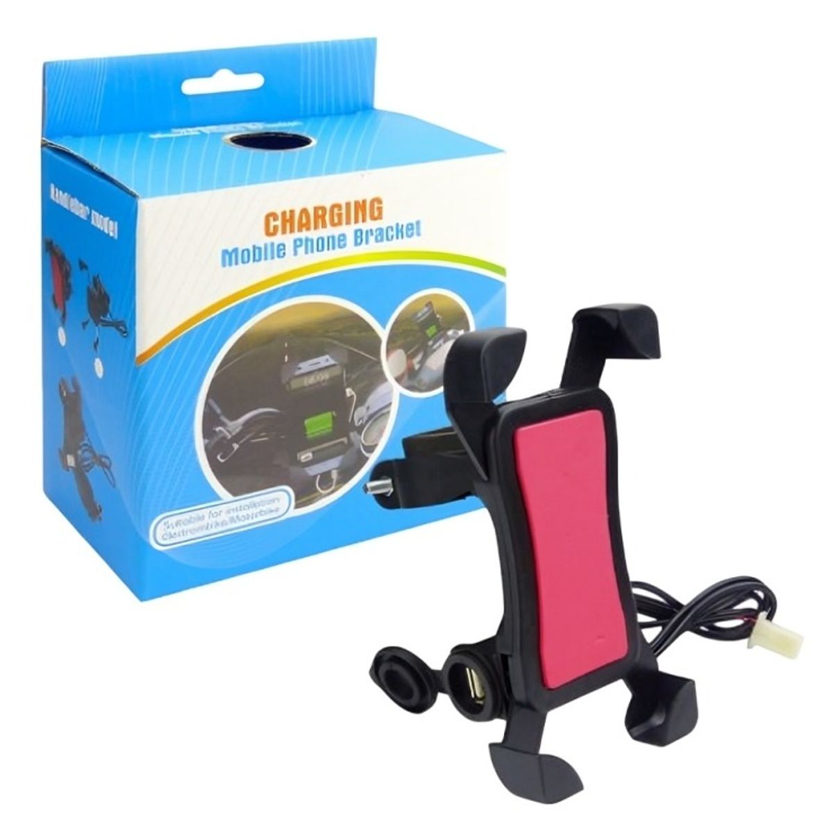 OEM - PORTA SMARTPHONE CON USB DE CARGA PARA MOTO