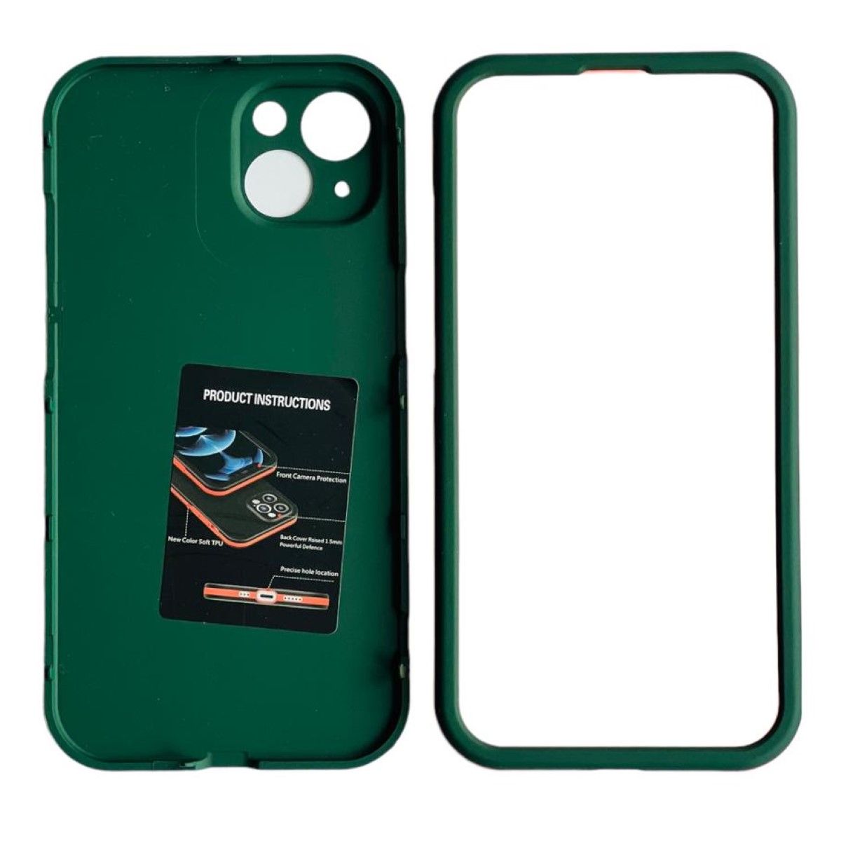 GENERICO - Carcasa 360 Grados Para iPhone 13 Normal Antigolpe Verde